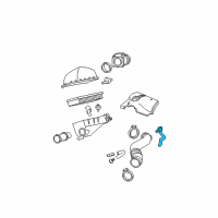 OEM Mercury PCV Hose Diagram - 3W7Z-6853-A