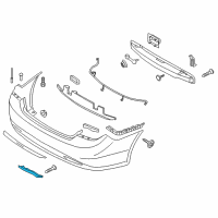 OEM 2013 Hyundai Sonata Reflector/Reflex Assembly-Rear Lh Diagram - 92405-3S000