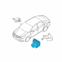 OEM 2012 Kia Optima Abs Anti-Lock Brake Pump Diagram - 589204U000