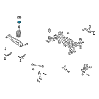 OEM 2007 Hyundai Santa Fe Rear Spring Pad, Upper Diagram - 55331-2B000