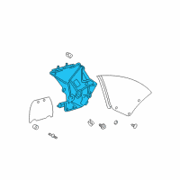 OEM 2002 Toyota Solara Regulator Assembly Diagram - 69084-AA010