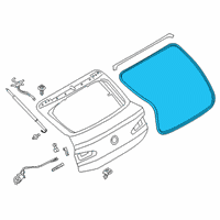 OEM 2020 BMW X4 Trunk Lid Sealing Diagram - 51-76-7-498-729