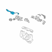 OEM Switch Assembly, Lighting & Turn Signal Diagram - 35255-SDA-A01