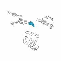 OEM 2007 Honda Odyssey Switch Assembly, Wiper Diagram - 35256-SHJ-A01