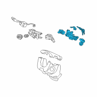 OEM Honda LOCK ASSY., STEERING Diagram - 06351-SCV-C10