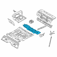 OEM BMW 640i xDrive Gran Turismo Luggage Compartment Pan Diagram - 41-00-7-431-397