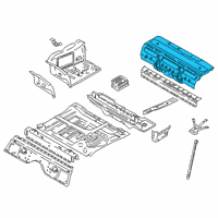 OEM BMW 745e xDrive Luggage-Compartment Floor, Rear Diagram - 41-00-7-431-643