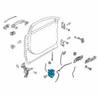 OEM 2019 Ford Flex Latch Diagram - DE9Z-74264A26-C