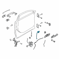 OEM 2016 Lincoln MKT Lock Rod Diagram - AE9Z-7421850-A