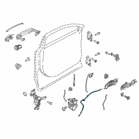 OEM 2016 Lincoln MKT Lock Cable Diagram - AE9Z-74221A00-A