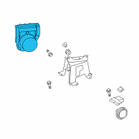 OEM Toyota Highlander Actuator Assembly Diagram - 44050-48330