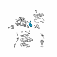 OEM 2014 Lexus RX450h Cover, Oil Pump Diagram - 15115-0P030