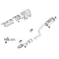 OEM Hyundai Accent Hanger-Exhaust Pipe Diagram - 28780-H8000