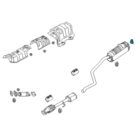 OEM 2021 Hyundai Accent Hanger Diagram - 28760-F2000