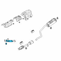 OEM 2019 Hyundai Accent Front Muffler Assembly Diagram - 28610-J0200
