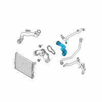 OEM BMW Z4 Radiator Hose Diagram - 17-12-7-514-404