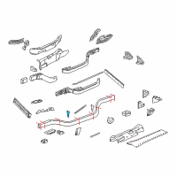 OEM 2013 Chevrolet Corvette Panel Front Bracket Diagram - 10318019