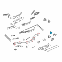 OEM 2008 Cadillac XLR Upper Control Arm Bracket Diagram - 10354748