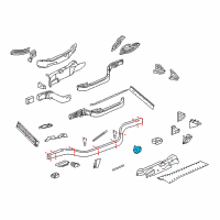 OEM 2011 Chevrolet Corvette Suspension Crossmember Front Bracket Diagram - 10257867