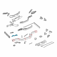 Genuine Toyota Lift Support Brackets diagram