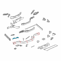 OEM 2013 Chevrolet Corvette Lift Cylinder Mount Bracket Diagram - 10421763