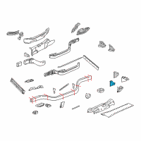 OEM 2008 Cadillac XLR Upper Control Arm Bracket Diagram - 20771901