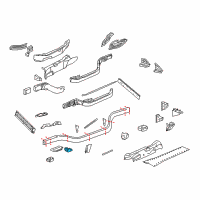 OEM 2005 Chevrolet Corvette Mount Bracket Diagram - 10257865