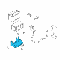 OEM 2021 Nissan Titan XD Bracket-Battery Diagram - 64866-7S000
