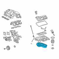 OEM 2016 Lexus RX350 Pan Sub-Assembly, Oil, N Diagram - 12102-31101