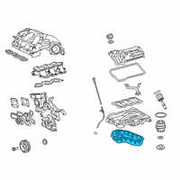 OEM Toyota Highlander Lower Oil Pan Diagram - 12102-31101