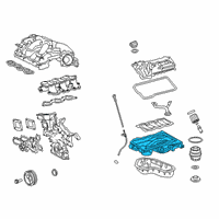 OEM 2019 Lexus RX350L Pan Assembly, Oil Diagram - 12100-31051