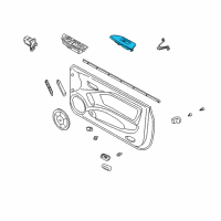 OEM Hyundai Tiburon Power Window Sub-Switch Assembly Diagram - 93575-2C030-KH