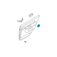 OEM 2003 Nissan Xterra Switch Assy-Power Window, Rear Diagram - 25421-7Z000