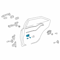 OEM 2012 Toyota Camry Handle, Inside Diagram - 69205-06091-C0