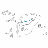 OEM 2017 Toyota Camry Lock Cable Diagram - 69770-06080