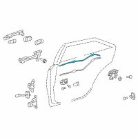 OEM 2013 Toyota Camry Lock Cable Diagram - 69770-06080