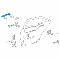 OEM 2017 Toyota Camry Handle, Outside Diagram - 69211-06090-F0