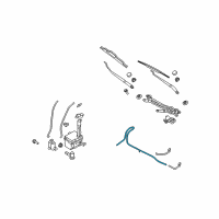 OEM 2010 Kia Rondo Hose Assembly-Windshield Diagram - 986501D000