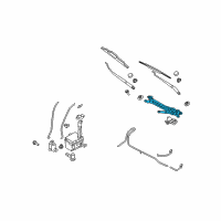 OEM 2008 Kia Rondo Link Assembly-Windshield Wiper Diagram - 981201D000
