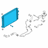 OEM 2016 Infiniti Q50 Radiator Assembly Diagram - 21460-4GD5A