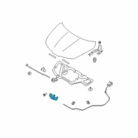 OEM 2012 Nissan Versa Male Assy-Hood Lock Diagram - 65601-EL00C