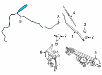 OEM Nissan Sentra Tube Assy-Windshield Washer Diagram - 28935-6LB0A