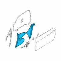 OEM 2016 BMW 435i xDrive Front Left Window Regulator Diagram - 51-33-7-352-747