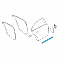 OEM Ford Police Interceptor Sedan Lower Weatherstrip Diagram - AG1Z-5425324-B