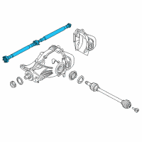 OEM BMW 740e xDrive Rear Drive Shaft Assembly Diagram - 26-10-8-682-133