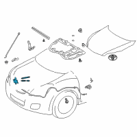 OEM 2010 Toyota Matrix Lock Assembly Diagram - 53510-02310