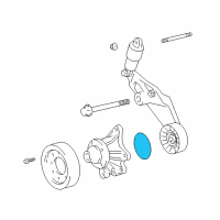 OEM Toyota Water Pump Assembly O-Ring Diagram - 90301-69007