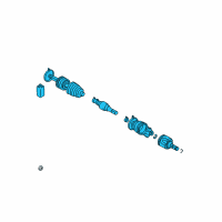 OEM Dodge Stratus Axle Shaft Front Right Diagram - MR196738