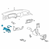 OEM 2005 Kia Optima Ignition Lock Cylinder Diagram - 819003CA30