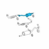 OEM 2004 Toyota Tundra Center Pipe Diagram - 17403-0F040